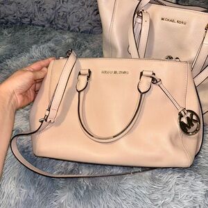 Michael Kors Pink/Cream Handbag
